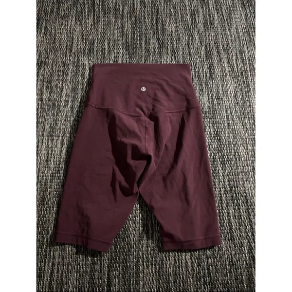 Lululemon Align Super High Rise Bike Shorts 10” Nulu Lightweight Soft Cassis - Image 2