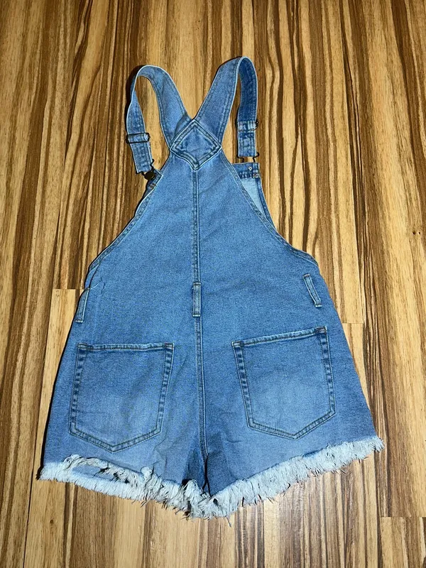 Wild Fable Denim Overall Shorts SizeS - Image 5