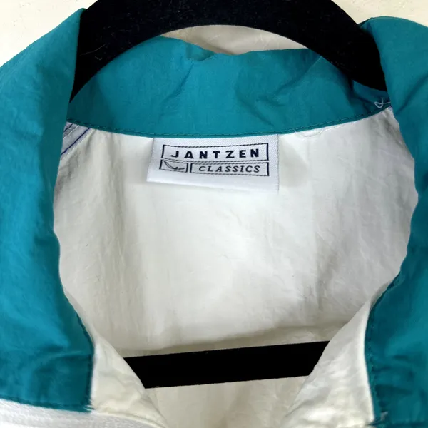 Vintage Jantzen Classics VTG 80s Retro Colorblock Windbreaker Track Jacket Small - Image 3