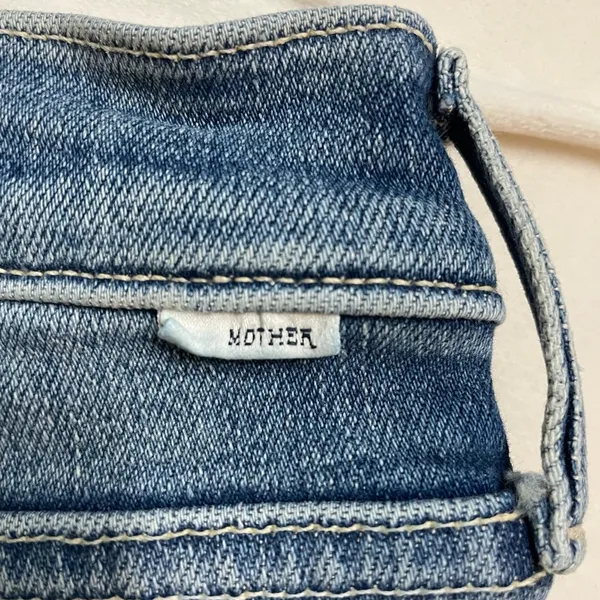 NWT MOTHER Denim Mid Rise Dazzler Ankle Fray Jeans Riding Cliffside Size 26 - Image 8