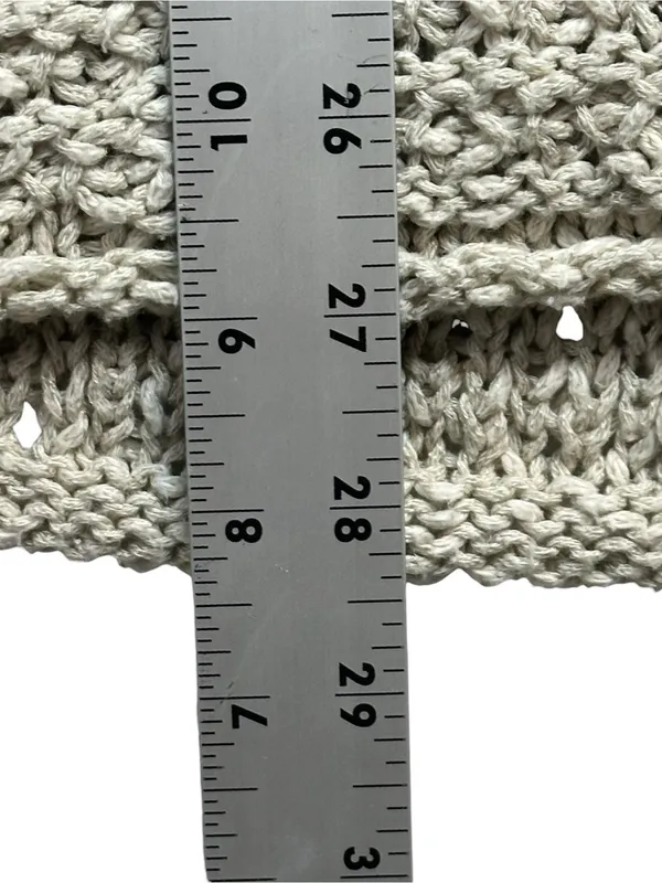 Aerie Gray Open Knit Sweater Tank Top Size XL Sleeveless Scoop Neck - Image 7