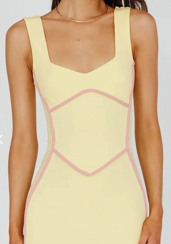 Selfie Leslie Yellow Dress - Image 2