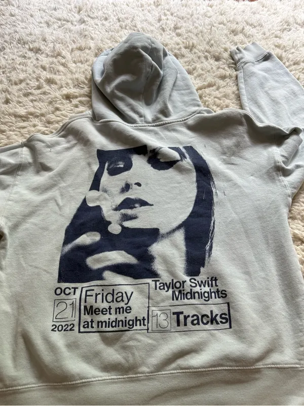 Taylor Swift Midnights Light Blue Hoodie - Image 4