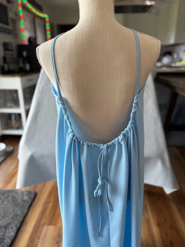Women's Blue Open Back Dress Size Small #260357 - Image 6