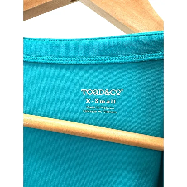 Toad & Co Womens Blue‎ Outdoor Athletic Zip Pocket Short Sleeve Dress Medium - Image 2