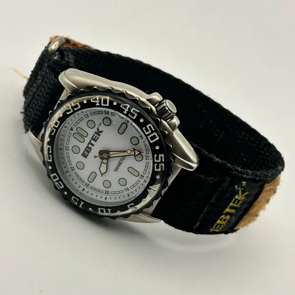 Vintage Eddie Bauer EBTEK Dive-style Quartz Watch Working New Battery - Image 4