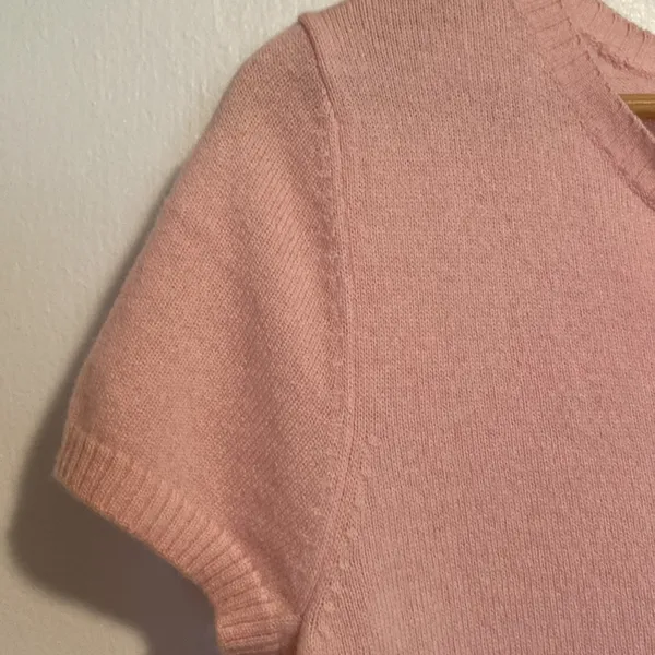 Apostrophe Baby Pink Cashmere Sweater - Image 2