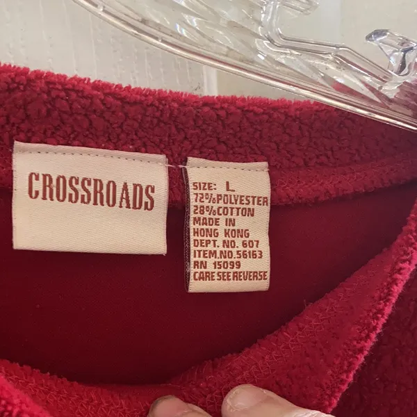 FINAL MARKDOWN Terry crossroads top large Red - Image 4