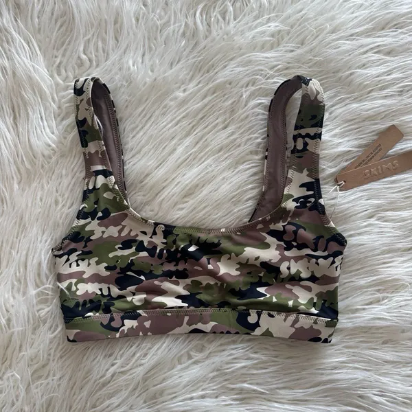 Skims Signature Swim Tank Logo Camo Size XS - Image 2