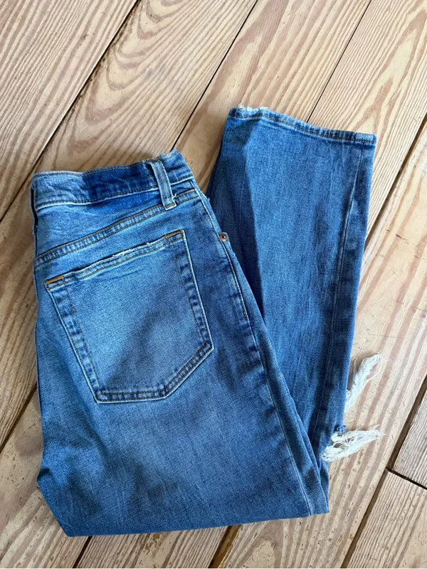 Abercrombie & Fitch The Ankle Straight Ultra High Rise Jeans size 10 short - Image 3