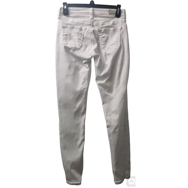 AG Adriano Goldschmied Womens The Prima Cropped Jeans,‎ White, 25 - Image 2