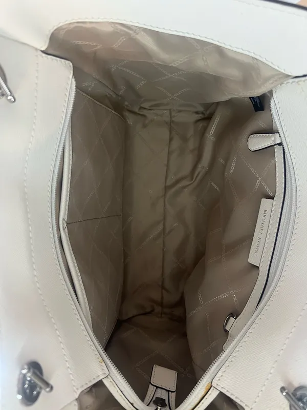 Michael Kors White Purse - Image 2