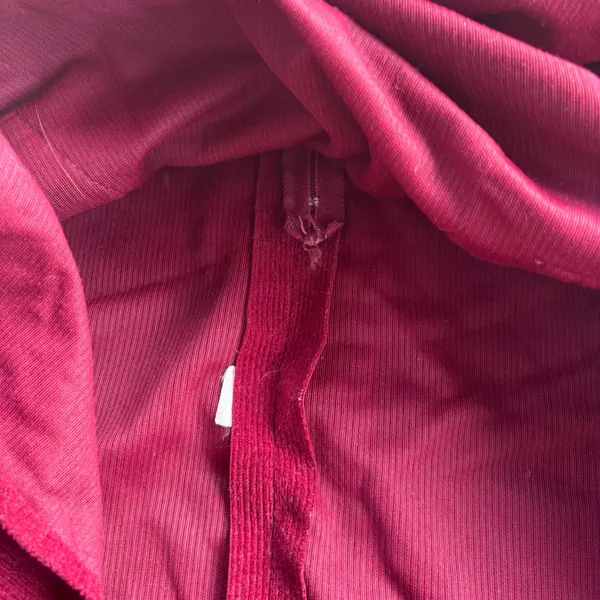 Vintage ruffle corduroy red dress size XS/S - Image 4