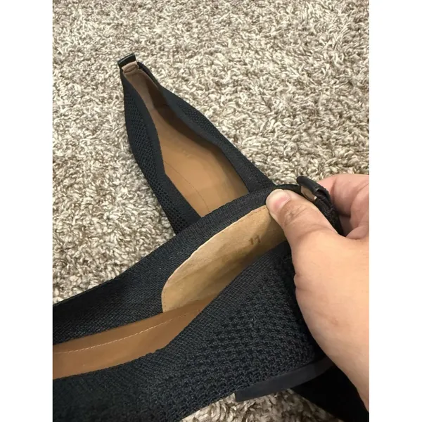 Everlane Black ReKnit 40 Hour Pointed Toe Ballet Flats US 11 - Image 10