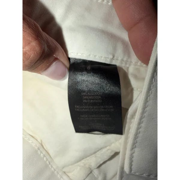 Banana Republic Ladies Women's Sz 6 Shorts Pockets White Stretch - Image 4