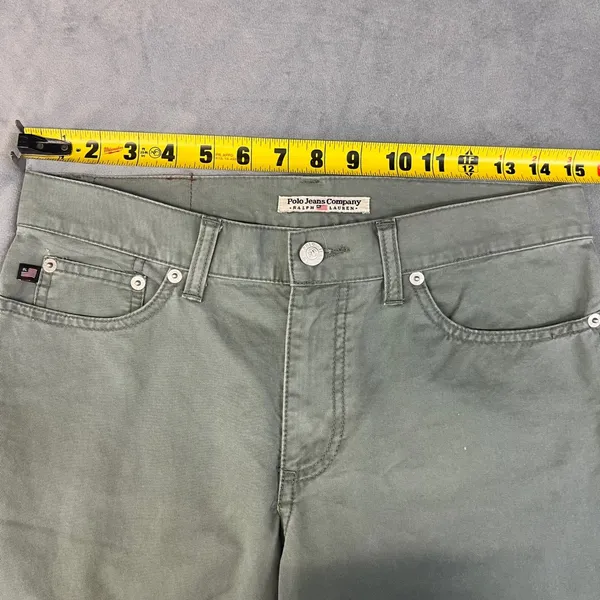 Polo Jeans Co Ralph Lauren Pants Women's Size 2 Olive‎ Green - Image 3