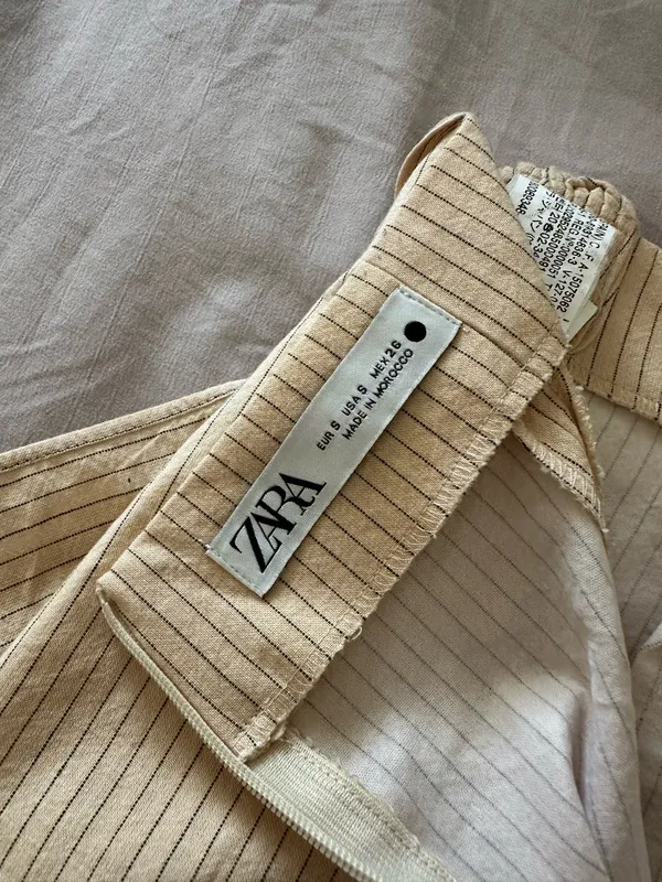 ZARA Striped Mini Skirt Wrap - Image 6