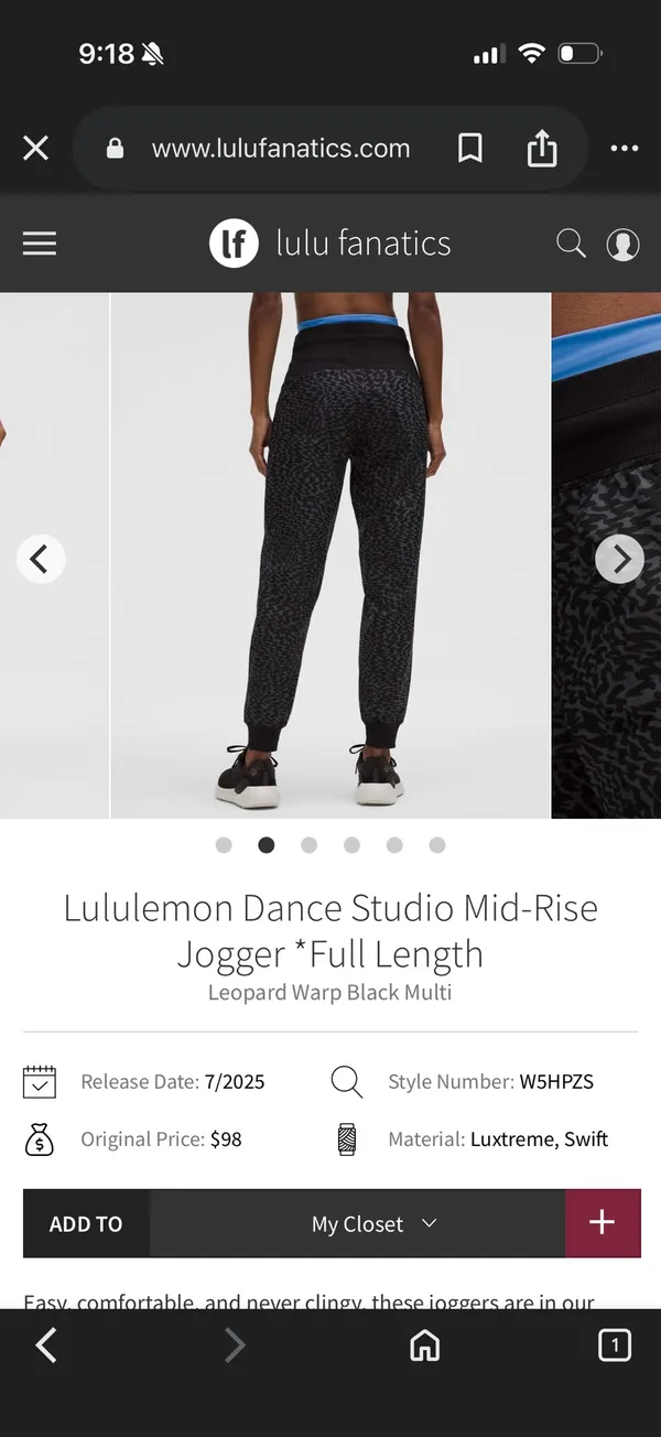 Lululemon Dance Studio Joggers - Image 3