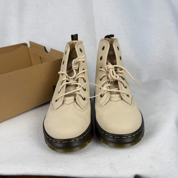 Dr. Martens Charlee Chukka Boots Womens 10 UK 8 Milled‎ Nubuck Parchment Beige - Image 5