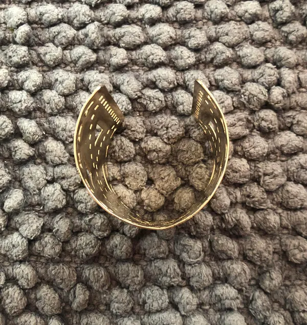 Gold Arm Wrist Bracelet Cuff Jewelry Accessory - Image 4