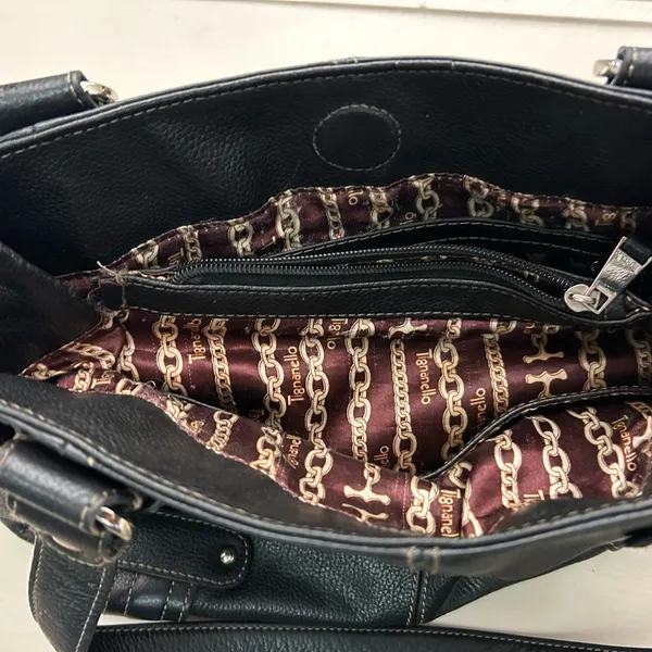 Purse Elegant Black Leather Handbag-B is for BEAUTY! Like new TIGNANELLO-quality - Image 2