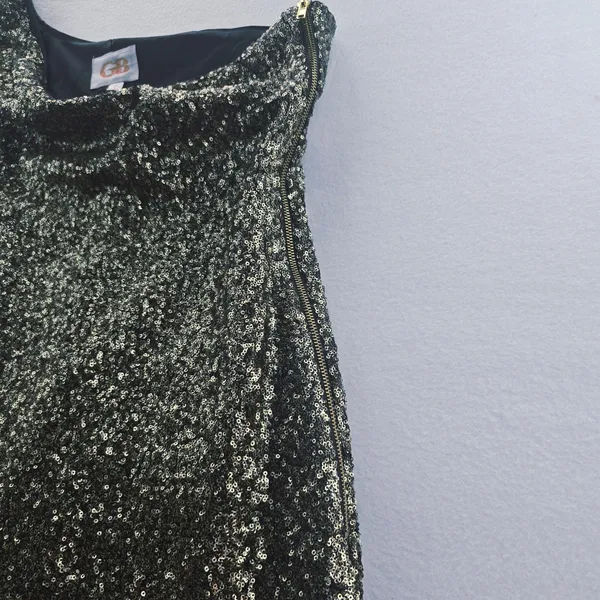 GB Sequin One Shoulder‎ Party Dress Cocktail Shimmer Golden Sparkle XL - Image 6