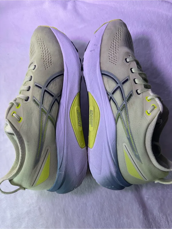ASICS Running Shoes - Pale Green with Yellow Accents - Image 8