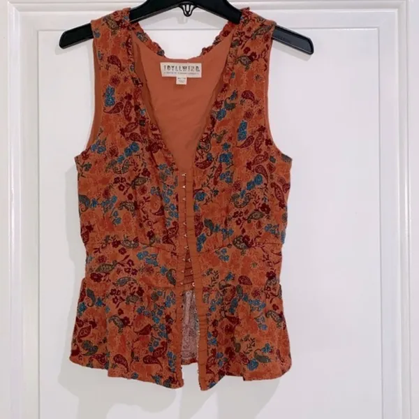 IDYLLWIND fueled by Miranda Lambert floral beacon corset boho top Xsmall - Image 2