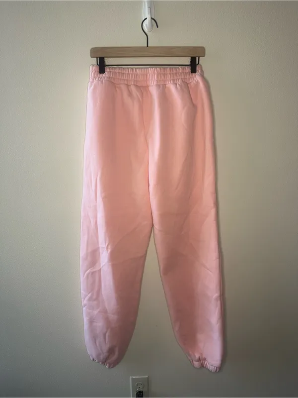 NWOT Comfrt limited edition pastel sweatpants bubblegum pink size medium - Image 9