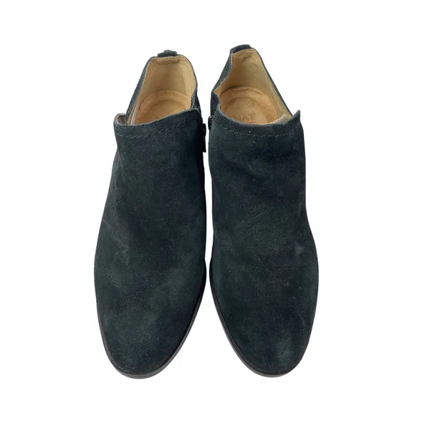 Naturalizer Zarie Women's Black Suede Almond Toe Block Heels Ankle Boots Sz 8.5 - Image 2