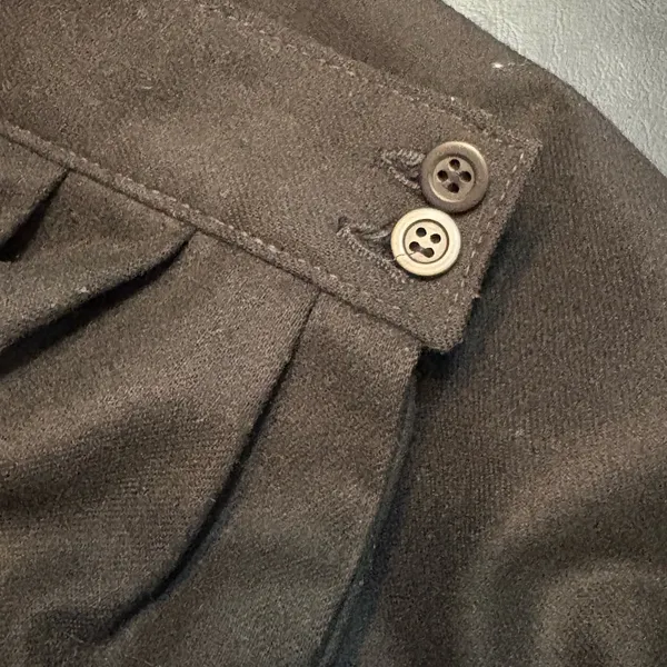 Pendleton Petite Vintage Virgin Wool Black Skirt Classic W/Pockets - Image 4