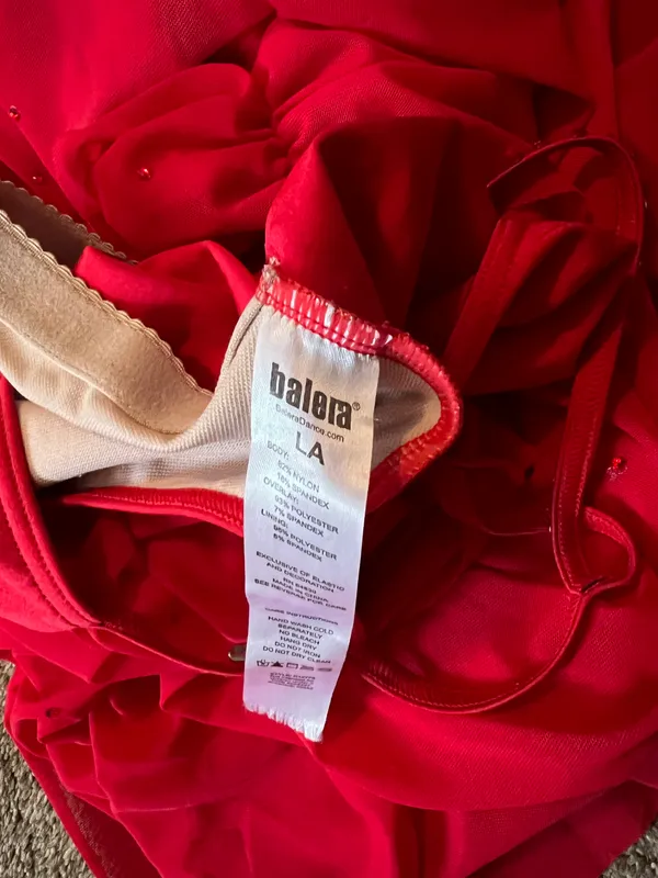 Balera Red Lyrical Costume - Image 4