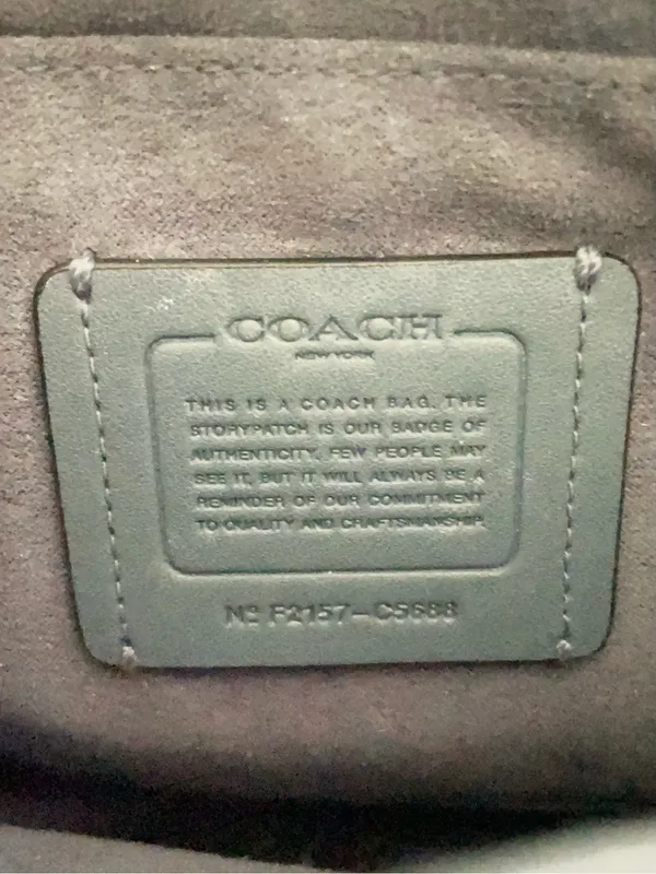 Coach Kleo Crossbody Shoulder Purse Bag 23 #C5688 in Blue Leather Suede - Image 3