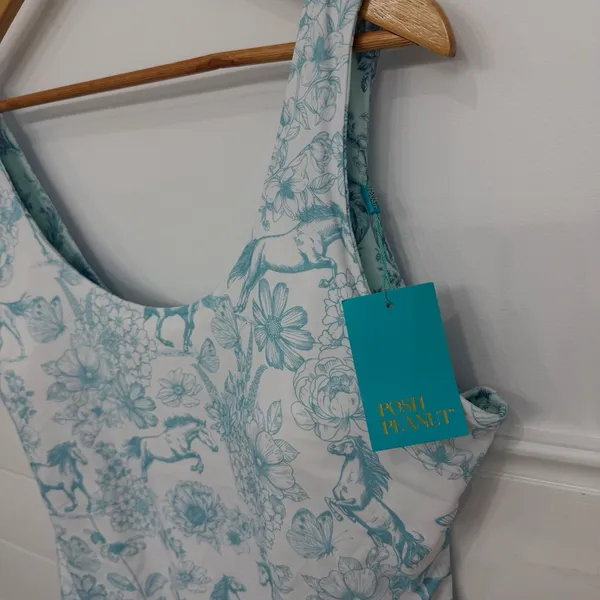 NWT! Women’s Posh Peanut Reversible One Piece Swimsuit Size 2XL - Image 2