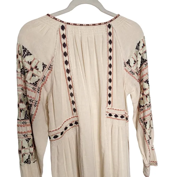 Free People All My Life Mini Tunic Dress Off-White SZ XS - Image 9