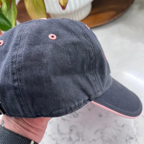 47 Brand Utah Jazz NBA Hat Charcoal Grey Pink Embroidered Adjustable‎ Cap - Image 5