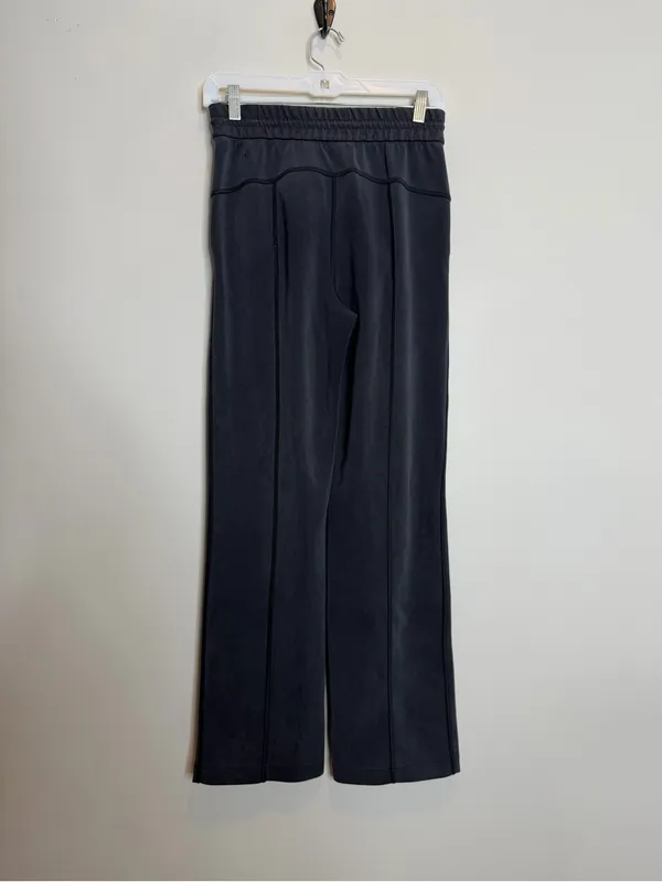 Lululemon Softstreme High Rise Pants Womens 4 Black Wide Leg Lounge Casual - Image 5