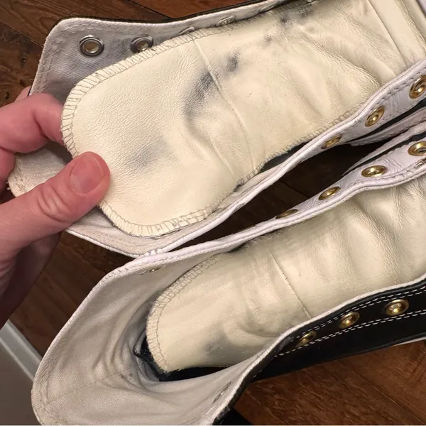 CONVERSE High-Top Sneakers with Gold‎ Eyelets - Image 7