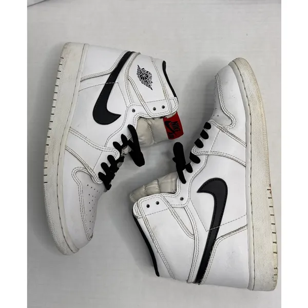 2016 Nike Air Jordan 1 Yin Yang White Black 6Y Womens 7.5 - Image 2