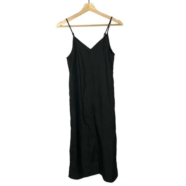 ASOS Design Black Midi Cami Slip Dress 4‎ - Image 2