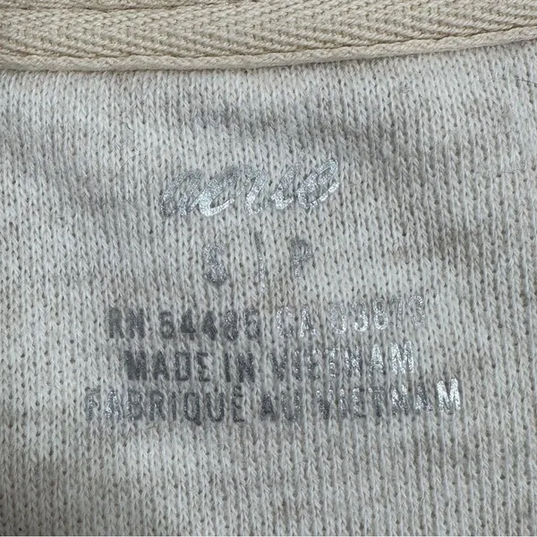 Aerie Good Vibes Dessert Sage Camo Oversized Split Side Sweatshirt Small - Image 9