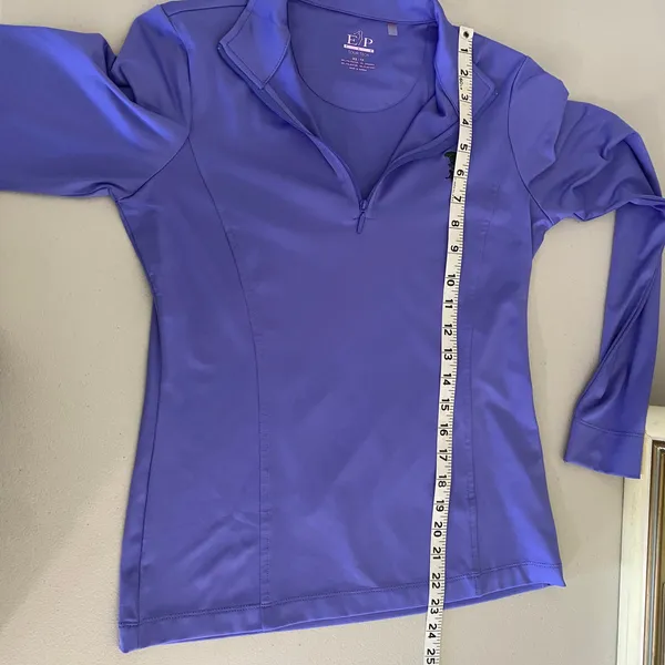 EP Pro Tour Tech Purple-Blue Golf Quarterzip Pullover Long-sleeved shirt top XS - Image 5