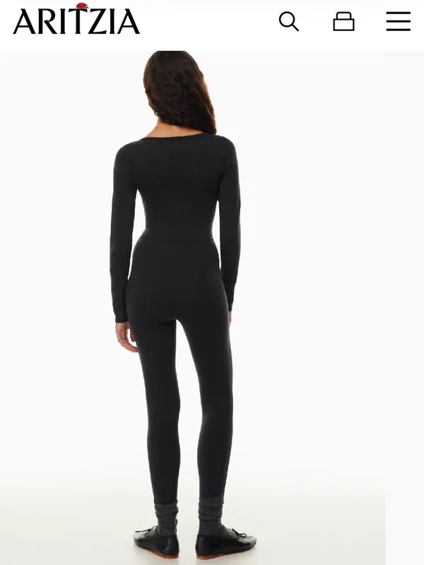 Aritzia Wilfred Free Maxe Jumpsuit BROWN - Image 6