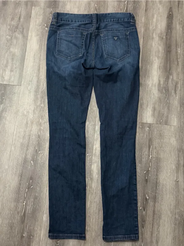 Dark Blue Women's Stretch Bootcut Jeans - Image 2