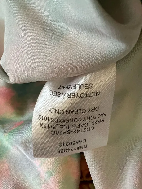 For Love & Lemons Women’s Call Me Tie Dye Silky Ruched Midi Slip Dress Size L - Image 10