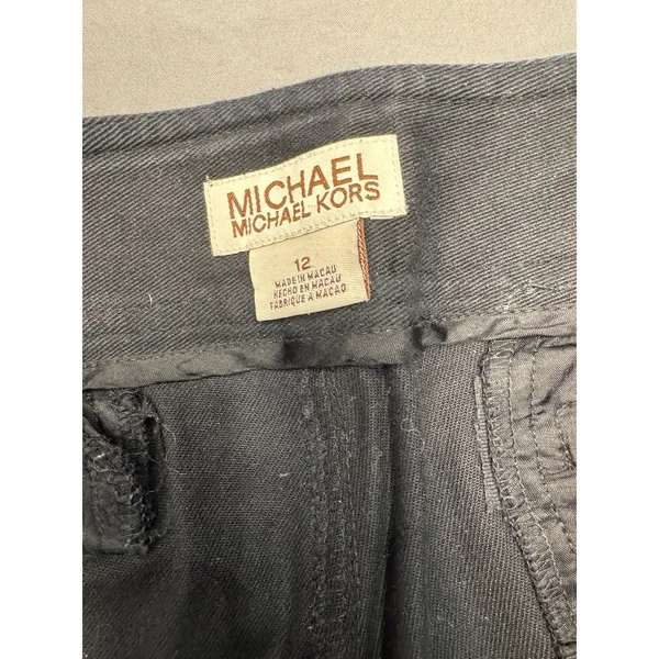 Vintage Michael Kors Black Straight Leg Denim Pants Women's 12 BNWOT Y2K - Image 9