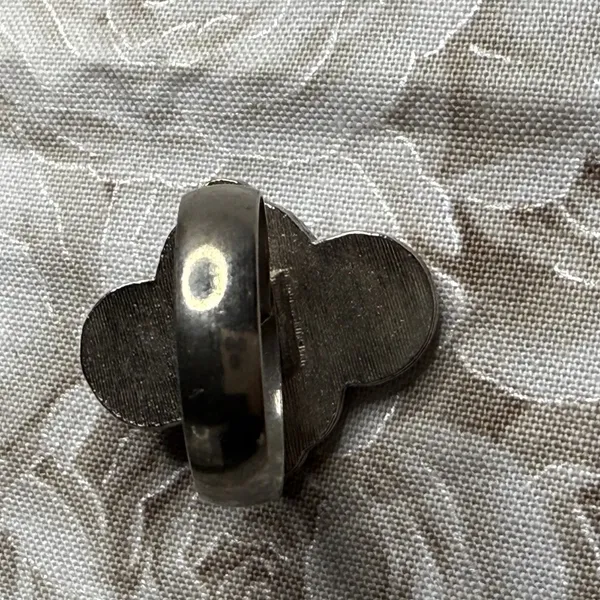 Vintage Ring Faux Turquoise Silver Tone Southwest‎ Adjustable Blue - Image 7
