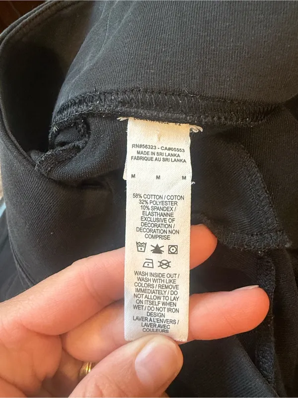 Nike Black High-Rise cotton Women's Bike Shorts with Swoosh - Image 5