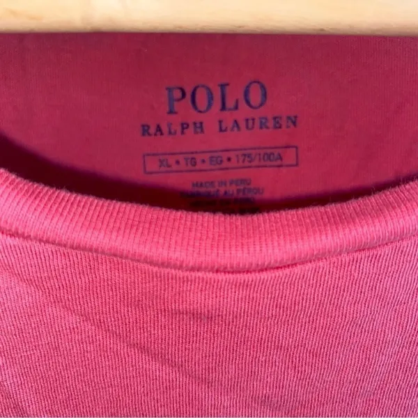 Polo Pink Scoop Neck Tee •XL - Image 4