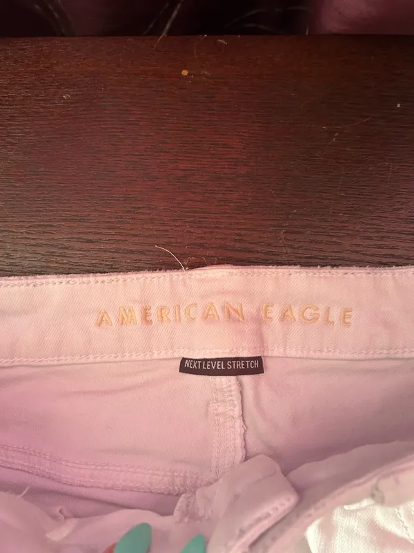 white denim shorts american eagle - Image 2